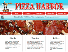 Tablet Screenshot of pizzaharbor.com